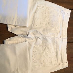 Tory Burch white Capris